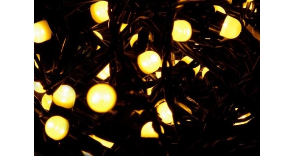 Reťaz 20 m - 200 maxi LED - teplá biela