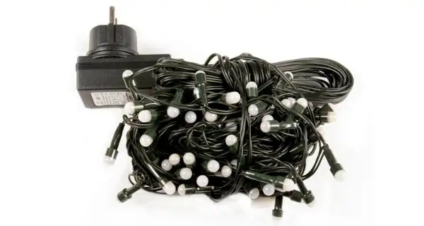 Reťaz 20 m - 200 maxi LED - teplá biela