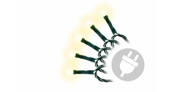 Reťaz 30 m - 300 LED - teplá biela