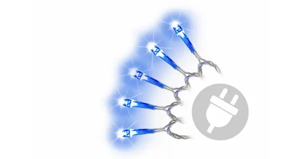 Reťaz 9 m - 100 LED - modrá