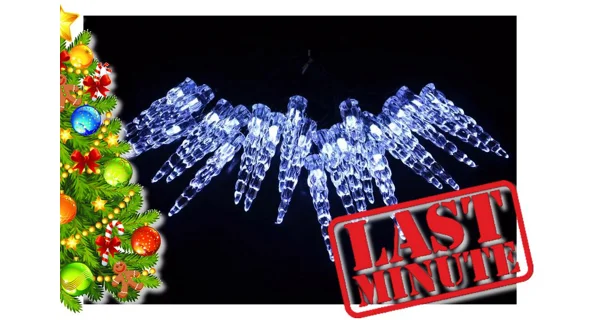 Reťaz cencúle solárne - blikajúca funkcia