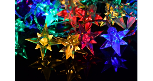 Reťaz hviezdy 4 m - 40 LED - farebná