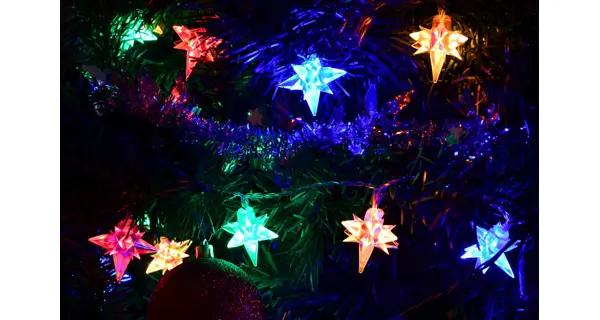 Reťaz hviezdy 4 m - 40 LED - farebná