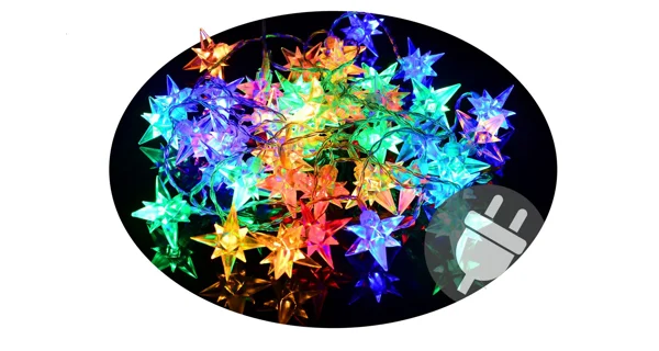 Reťaz hviezdy 4 m - 40 LED - farebná