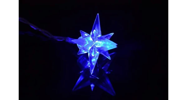 Reťaz hviezdy 4 m - 40 LED - modrá