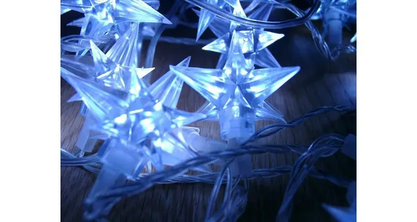 Reťaz hviezdy 4 m - 40 LED - modrá