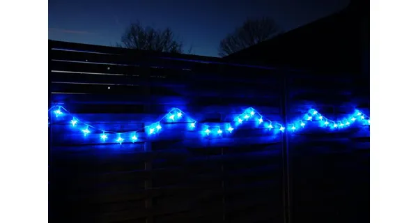 Reťaz hviezdy 4 m - 40 LED - modrá