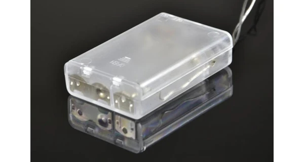 Reťaz hviezdy - ratan - 20 LED - teplá biela