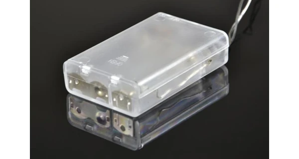 Reťaz LED - hviezdy - studená biela