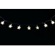 Reťaz LED - hviezdy - teplá biela