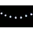 Reťaz LED - vločky - studená biela