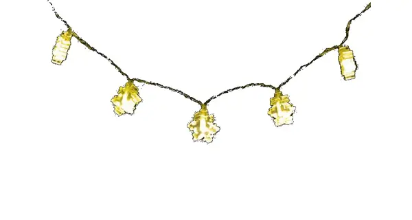 Reťaz LED - vločky - teplá biela