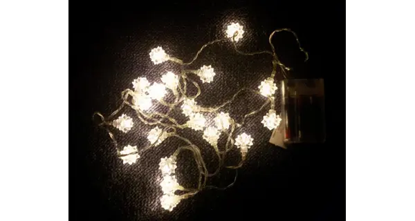 Reťaz snehová hviezda 20 LED