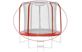 Sada krytu pružín a rukávov pre  trampolínu 244 cm - červená