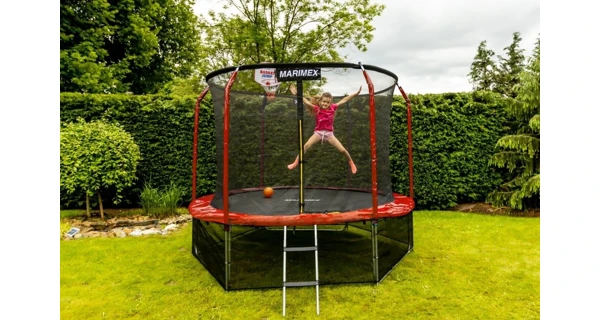 Sada krytu pružín a rukávov pre  trampolínu 244 cm - červená