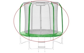 Sada krytu pružín a rukávov pre trampolínu 244 cm - zelená