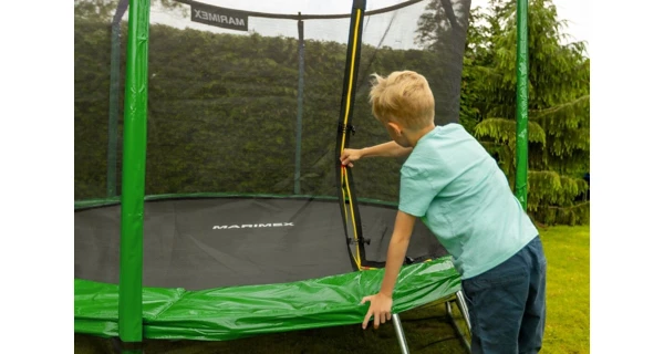 Sada krytu pružín a rukávov pre trampolínu 244 cm - zelená