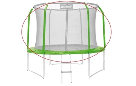 Sada krytu pružín a rukávov pre trampolínu 305 cm - zelená