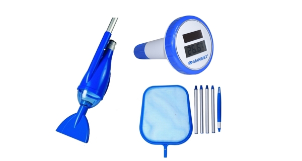 Sada na údržbu vody (vysávač, teplomer, sieťka)