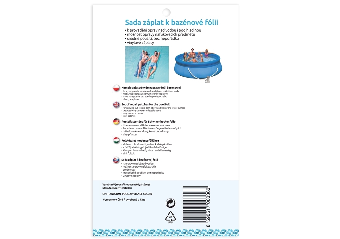 Marimex | Sada záplat na bazénovú fóliu | 10966003