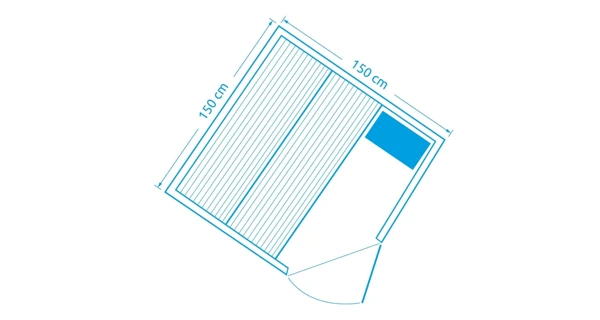 Sauna fínska Marimex SISU XL + saunové kachle