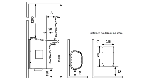 Saunové kachle SAWO Scandia NB Trendline - 9 kw