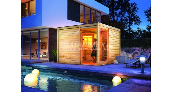 Saunový domček Cubus Premium + sauna Jarin Karibu