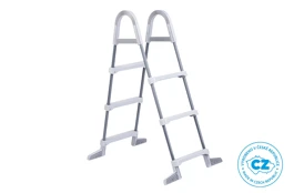 Schodíky k bazénom - výška steny do 0,91 m - šedé