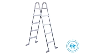 Schodíky k bazénom - výška steny do 1,22 m - šedé