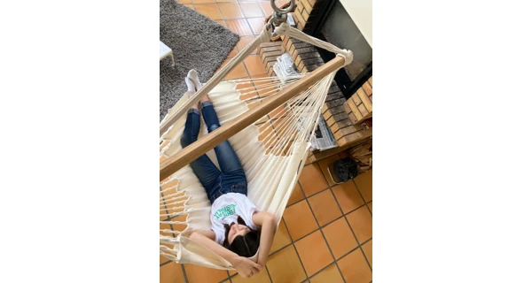 Sedačka houpací La Siesta Habana Comfort Mono latte