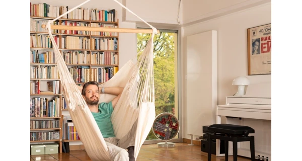 Sedačka houpací La Siesta Habana Comfort Mono latte