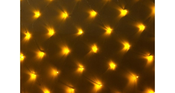 Sieť 1,5 x 1,5 m - 100 LED - teplá biela