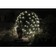Sieť 3 x 3 m - 128 LED - studená biela
