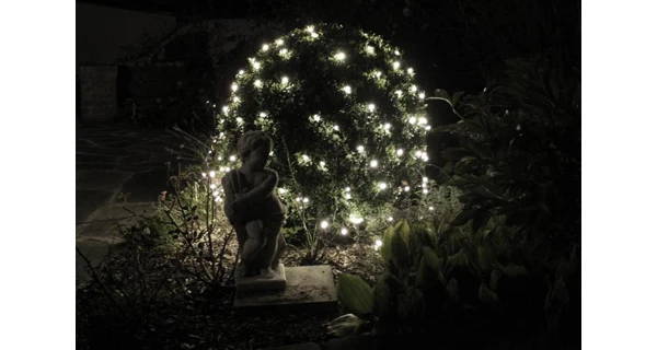 Sieť 3 x 3 m - 128 LED - studená biela