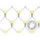 Sieť 3 x3 m - 128 LED - teplá biela