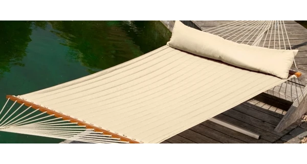 Sieť hojdacia s tyčami La Siesta Alabama Kingsize vanilla