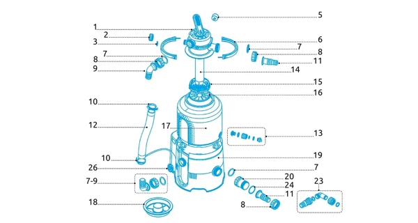 Skrutka pre filtráciu ProStar Plus 2, 4, 6 a ProStar 2000
