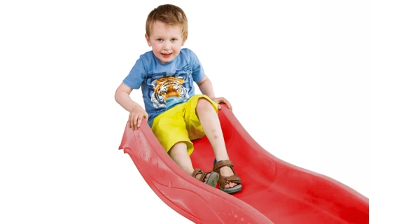 Šmykľavka s prípojkou na vodu červená 2,20 m