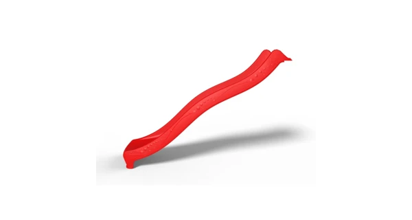 Šmykľavka s prípojkou na vodu červená 2,20m