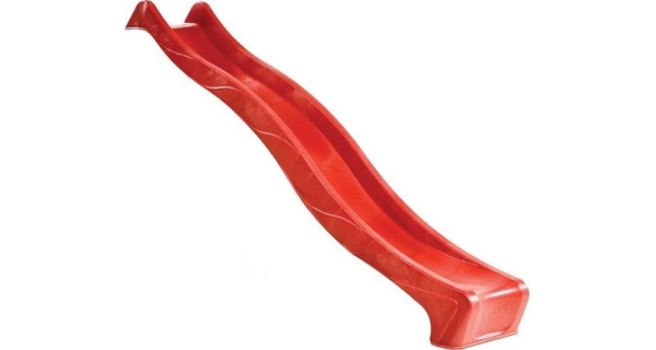 Šmykľavka s prípojkou na vodu červená 2,95 m