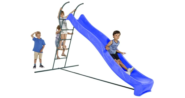 Šmykľavka s prípojkou na vodu - modrá 2,20 m