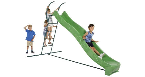 Šmykľavka s prípojkou na vodu zelená 1,75 m