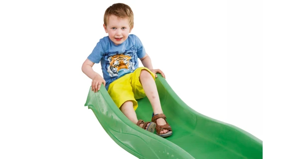 Šmykľavka s prípojkou na vodu - zelená 2,20 m