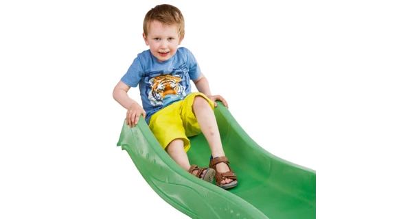 Šmykľavka s prípojkou na vodu zelená 2,20m