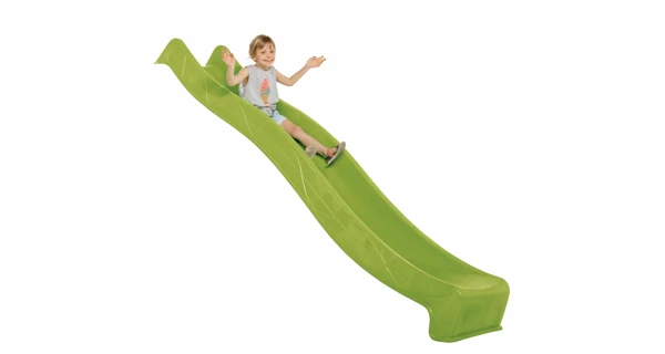 Šmykľavka s prípojkou na vodu zelená 2,9 m