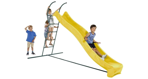 Šmykľavka s prípojkou na vodu žltá 2,20m