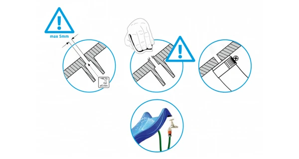 Šmykľavka s prípojkou na vodu - žltá 2,9 m