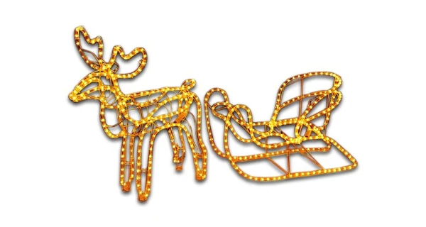 Sob so saňami LED - teplá biela