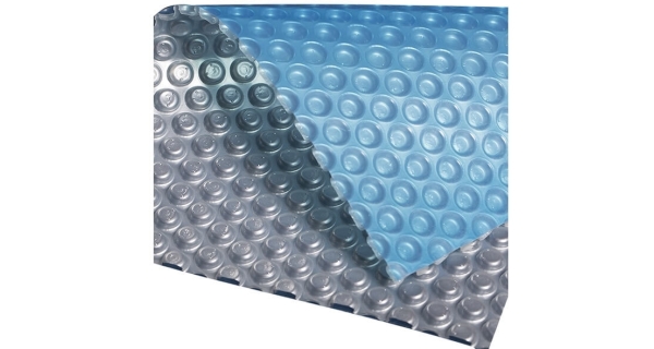 Solárna plachta modro strieborná pre bazény s Ø hladiny 3 m