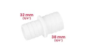 Spoj hadíc s redukciou 32/38 mm